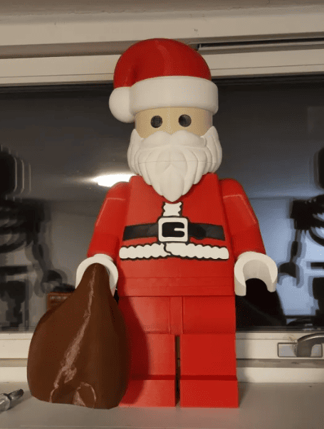 3d printed christmas decorations for outdoor_lego santa